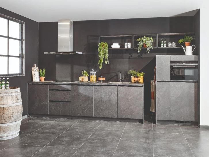 UITVERKOOP keuken G07, Huis en Inrichting, Keuken | Complete keukens, Nieuw, Enkelwandige keuken, Grijs, Kunststof, Greeploos