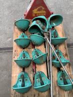 Vintage gietijzeren drinkbakken – decoratie / lamp, Ophalen