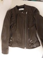 CLOSED LEREN JACK MAAT XL NIEUWSTAAT TAUPE, Maat 38/40 (M), Bruin, Closed, Ophalen of Verzenden