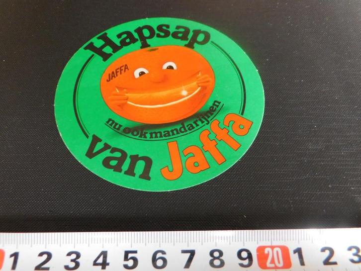 sticker Hapsap van JAFFA mandarijnen, Verzamelen, Stickers, Zo goed als nieuw, Bedrijf of Vereniging, Ophalen