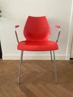 Kartell design stoelen Maui (2), rood, Ophalen, Kunststof, Gebruikt, Twee