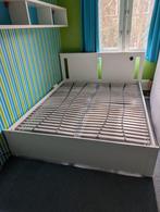 Wit SONGESAND bedframe van IKEA – zo goed als nieuw, Ophalen, Gebruikt, Wit, Tweepersoons