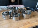 Mooie set pannen van Gero, Huis en Inrichting, Keuken | Potten en Pannen, Ophalen, Gebruikt, Rvs, Pannenset