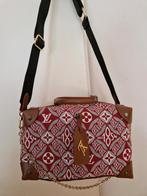 Nieuw logo monogram canvas schouderas gobelin stof, Ophalen of Verzenden, Nieuw, Rood, Shopper