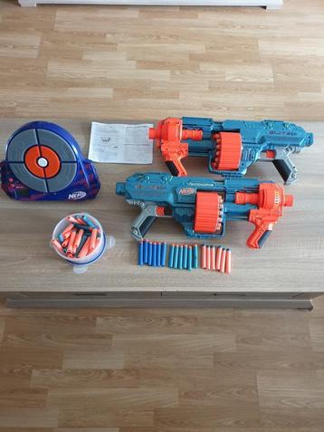 Twee Nerf Shockwave Elite 2.0 geweren, met doelsysteem beschikbaar voor biedingen