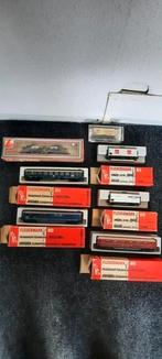 Partij HO modelspoor treinen wagons rails huisjes, Hobby en Vrije tijd, Modeltreinen | H0, Ophalen, Gebruikt, Gelijkstroom, Rails