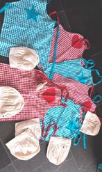Kinderschortjes & koksmutsen voor kinderfeestje 6X, Ophalen of Verzenden, Jongen of Meisje