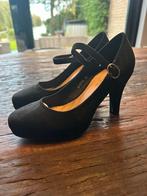 Zwarte Pumps met Bandje, Pumps, Zwart, Ophalen of Verzenden, Zo goed als nieuw