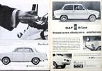 8 vintage advertenties reclames auto 1962-70 autos DAF BMW, Verzamelen, Ophalen of Verzenden, Gebruikt, Auto's