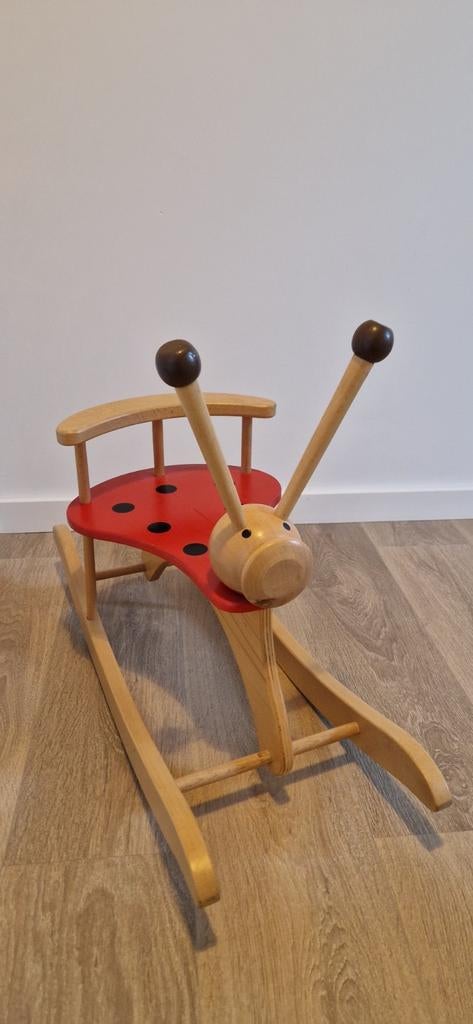 Houten Hobbelpaard Lieveheersbeestje - Gebruikt, Ophalen, Gebruikt