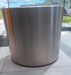 RVS plantenbak verrijdbaar, Tuin en Terras, Ophalen, Zo goed als nieuw, Rond, 60 cm of meer