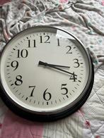 IKEA Bravur Wandklok - Zwart, 59 cm, Huis en Inrichting, Woonaccessoires | Klokken, Ophalen of Verzenden, Gebruikt, Analoog, Wandklok