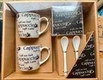 Cappuccino set in Cadeauverpakking, nieuw, Keramiek, Nieuw, Ophalen of Verzenden, Overige stijlen