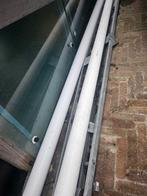 Bakgoot PVC grijs + 2 witte dakafvoeren, Doe-het-zelf en Verbouw, Ophalen of Verzenden, Nieuw