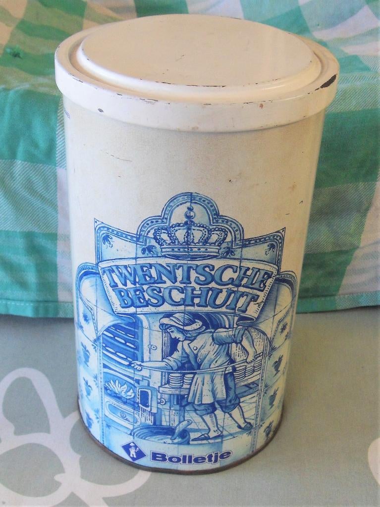 oude beschuitbus/ voorraadbus / Twentsch beschuitbus, Ophalen of Verzenden