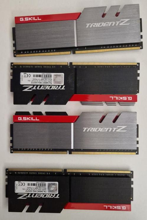 G-Skill Trident Z F4-3400C16Q-32GTZ CL16 1.35v DDR4 Kit, Computers en Software, RAM geheugen, Zo goed als nieuw, Desktop, 32 GB