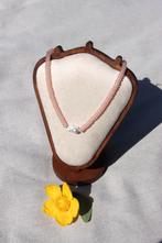 Necklace Glass, Baroque Pearl, 925 Silver, Ophalen of Verzenden, Zo goed als nieuw, Roze