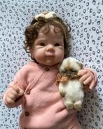 Prachtig Reborn baby meisje, Verzenden, Zo goed als nieuw, Babypop, Levensecht of Reborn