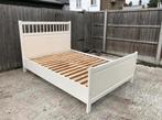 Hemnes V1 bedframe 160x200 + sultan mane latebodems., Gebruikt, Verzenden, Tweepersoons, 200 cm