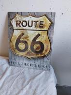 Wandplaat Route 66 - Feel the Freedom, Ophalen, Minder dan 50 cm, Gebruikt, Print
