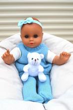 Mooie baby pop met stoffen lijfje Nr 7646, Kinderen en Baby's, Speelgoed | Poppen, Ophalen of Verzenden, Zo goed als nieuw, Babypop
