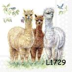 Servetten decoupage/bullet journal – lama’s L1729, Hobby en Vrije tijd, Knutselen, Verzenden, Nieuw, Materiaal