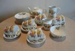 Vintage ontbijtservies, koffieservies, theeservies, 35 delig, Antiek en Kunst, Curiosa en Brocante, Ophalen of Verzenden