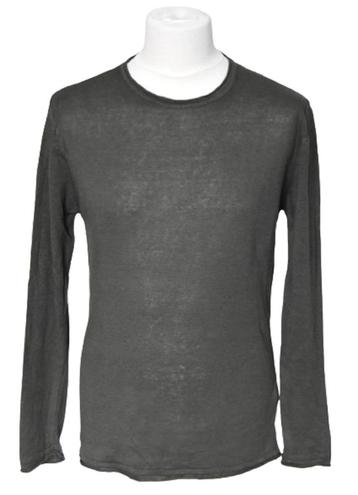 Nieuwe Knit Society linnen trui, Militare, Mt. L beschikbaar voor biedingen