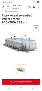 Zwembad Intex prism 610x305x122 ZGAN, 200 tot 300 cm, Zo goed als nieuw, Ovaal, Ophalen
