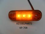 Contourlamp rood wit amber multivolt 3 leds 12V 24V, Auto-onderdelen, Overige Auto-onderdelen, Nieuw, Ophalen of Verzenden, Aanhangwagen oplegger truck veewagen caravan