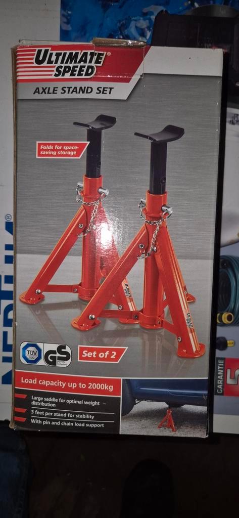 Ultimate Speed Assteunen Set - 2 Stuks - 2000kg, Auto diversen, Autogereedschap, Nieuw, Ophalen of Verzenden