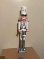 Grote Notenkraker Wit/Zilver - 50cm, Diversen, Kerst, Ophalen of Verzenden, Zo goed als nieuw