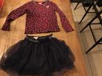 Rok en longsleeve meisje, maat 116, Ophalen of Verzenden, Zo goed als nieuw, Meisje, Jurk of Rok