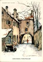 Voor het kind, handkar bij poort, Jan Korthals 1951, Ophalen of Verzenden, 1940 tot 1960, Gelopen, Feest(dag)