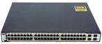 Cisco-WS-C3750-48P   poe netwerk switch, Computers en Software, Netwerk switches, Ophalen of Verzenden, Gebruikt