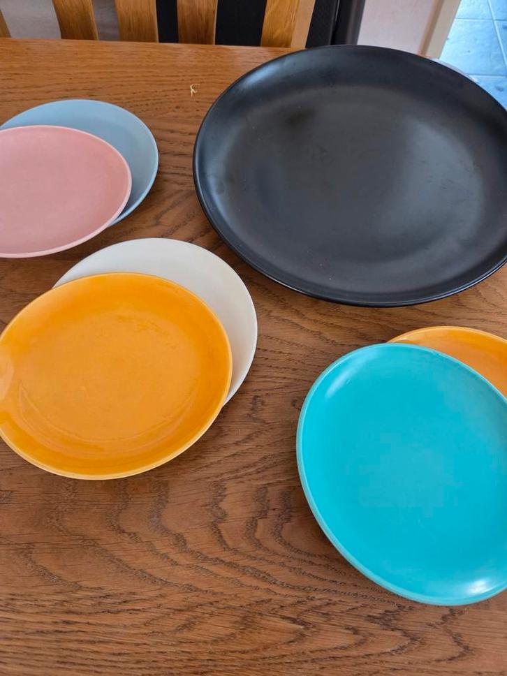 Retro Gebakschaal & Schotels Jaren 60, Huis en Inrichting, Keuken | Servies, Gebruikt, Schaal of Schalen, Overige stijlen, Aardewerk