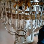 Vintage Kristallen Kroonluchter. Niet heel. Voor onderdelen, Huis en Inrichting, Lampen | Kroonluchters, Ophalen, Gebruikt, Glas