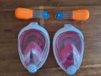 2 Gezichtsmaskers tbv kinder snorkelen, Ophalen of Verzenden, Gebruikt