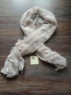 Lange sjaal. Met franjes. Crèmekleurig. Nieuw! 86, Ophalen of Verzenden, Nieuw, Sjaal