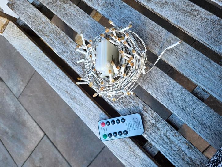 11 meter licht slinger Met 8 licht modes, Caravans en Kamperen, Tentaccessoires, Zo goed als nieuw, Ophalen of Verzenden