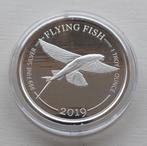 Zilveren  1 oz Flying Fish 2019., Ophalen of Verzenden, Noord-Amerika, Losse munt, Zilver