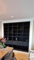 Eikenhouten vakkenkast op maat, Niet ingevuld, Nieuw, Niet ingevuld, Metaal