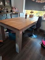 Robuuste houten eettafel, Huis en Inrichting, Tafels | Eettafels, Ophalen of Verzenden