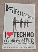 Concert poster Kraftwerk, Ophalen of Verzenden, Zo goed als nieuw, Rechthoekig Staand, Muziek