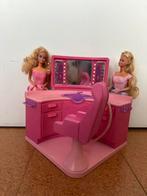 Vintage BARBIE kapsalon + twee barbies, Ophalen of Verzenden, Gebruikt