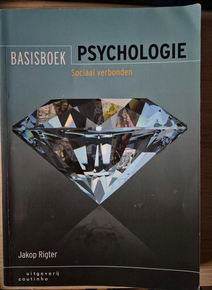 Jakop Rigter - Basisboek psychologie, Boeken, Psychologie, Zo goed als nieuw, Sociale psychologie, Ophalen of Verzenden