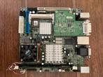 Mini-ITX moederbord + accessories te koop, Verzenden, Socket 478, Refurbished, Intel