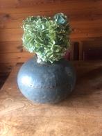 Zinken bloempot/bloemvaas, Ophalen of Verzenden, Zo goed als nieuw, Overige kleuren, Minder dan 50 cm