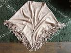 Poncho, omslagdoek, stola, shawl, pink faux fur suède Boho, Ophalen of Verzenden, Zo goed als nieuw, Maat 38/40 (M), Sjaal