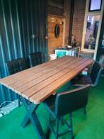 Bartafel + barkrukken, Ophalen, 4 zitplaatsen, Gebruikt, Tuinset